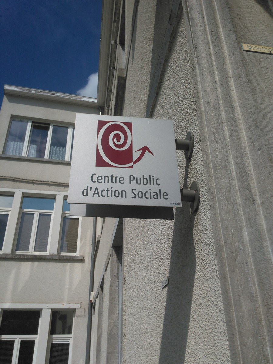 Plaque rue CPAS