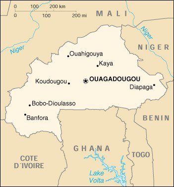 Carte Bobo-Dioulasso