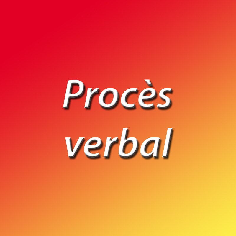 Procès verbal